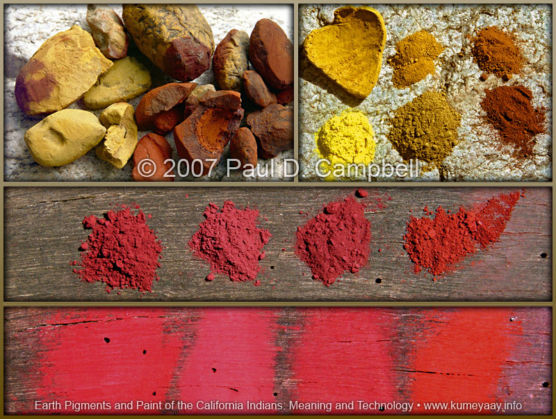 Nativer American Indian natural ochre pictures...