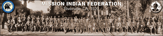 MISSION INDIAN FEDERATION 1920