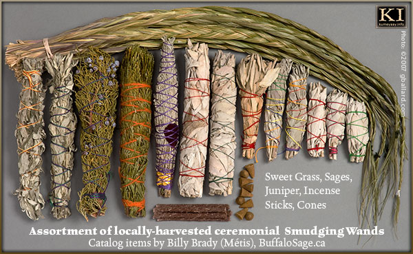 TRADITIONAL SACRED HERBS used in Native American Indian ceremony