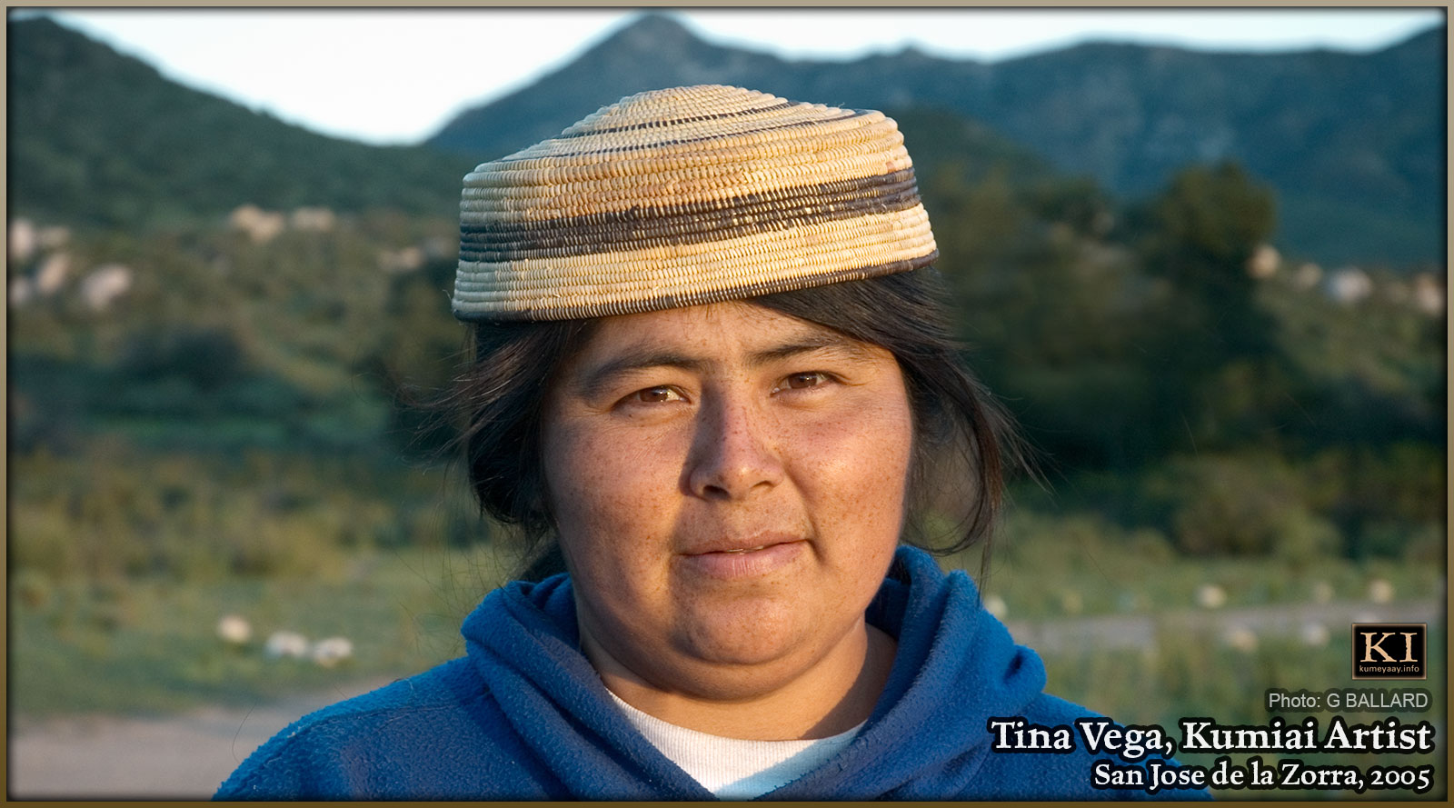 KUMEYAAY BASKET HAT ETHNOGRAPHIC ART