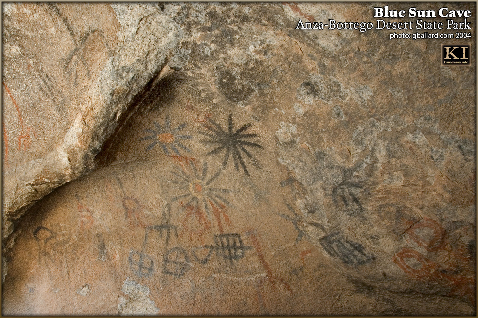 THE BLUE SUNBURST KUMEYAAY PICTOGRAPH